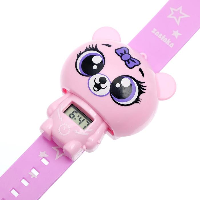 Электронные часы «Милашечка», цвет розовый - фото 1886594365