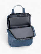 Рюкзак городской на молнии, наружный карман, размер 29×11×43 см, синий - Фото 4