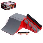 Скейт-парк «Рампа с лестницей», с пальчиковым скейтом, МИКС - Фото 1