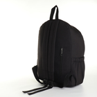 Рюкзак школьный из текстиля, наружный карман, цвет чёрный - фото 11807091