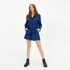 Костюм женский (жакет, шорты) MINAKU: Enjoy цвет синий, размер 46 - Фото 6