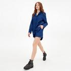 Костюм женский (жакет, шорты) MINAKU: Enjoy цвет синий, размер 46 - Фото 7