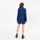 Костюм женский (жакет, шорты) MINAKU: Enjoy цвет синий, размер 46 - Фото 2
