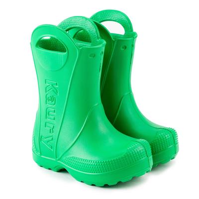 Сапоги резиновые детские, ЭВА, цвет зелёный, размер 26-27