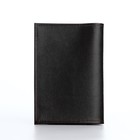 Обложка для паспорта, цвет тёмно-коричневый - Фото 2