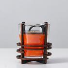 Свеча ароматическая в стакане на подставке "RIPE ORANGE", 10х9,5 см, 150 г, апельсин 6770867 - фото 14722746