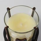 Свеча ароматическая в стакане на подставке VANILLA, 10×9.5 см, 150 г, ваниль 6770868 - фото 16282953