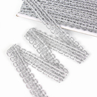 Тесьма плетёная серебряная в рулоне 20 метров - Фото 2