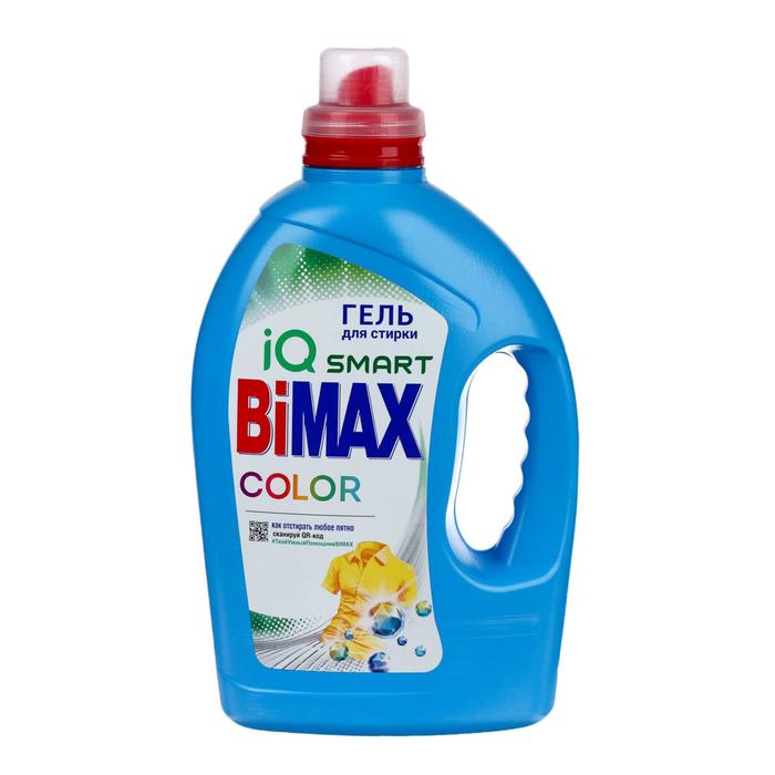 Жидкое средство для стирки BiMax Color, гель, для разноцветных тканей, 1.95 л - Фото 1