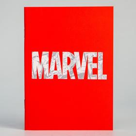 Блокнот А6 на скрепке, 32 листа в обложке софт-тач, Marvel red, Мстители 5385217