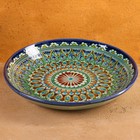 Ляган узбекский Риштанская керамика «Узоры», для плова, d=25 см, разноцветный - Фото 4