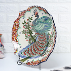 Ляган узбекский Риштанская Керамика «Жар птица», d=41 см, рифлёный, разноцветный - Фото 3