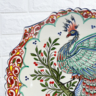 Ляган узбекский Риштанская Керамика «Жар птица», d=41 см, рифлёный, разноцветный - Фото 4