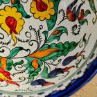 Коса Риштанская Керамика "Цветы", 18 см, большая, синяя - фото 4640589