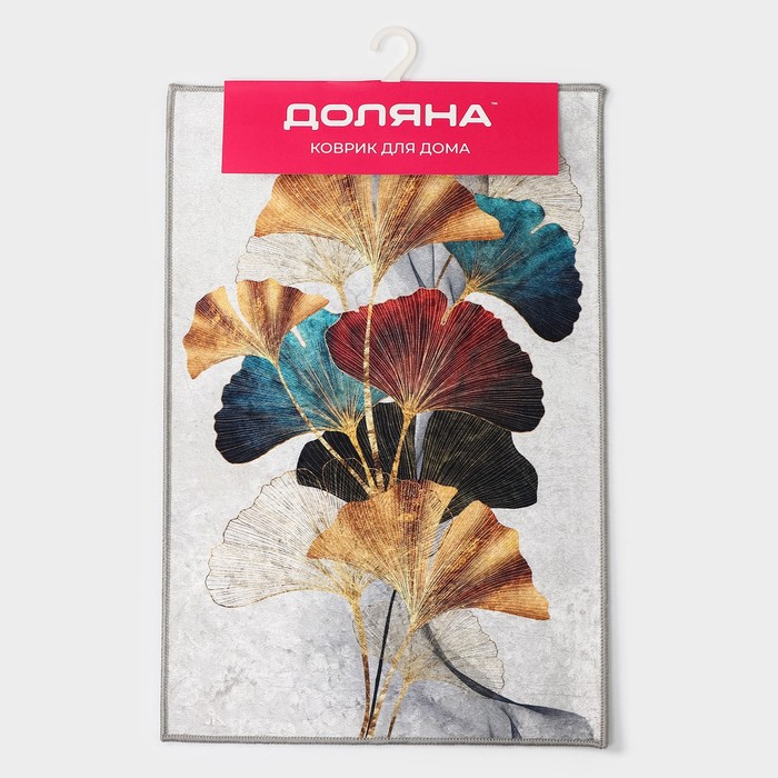 Коврик Доляна «Листья», 40×60 см - фото 1896936404