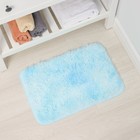 Коврик для дома Доляна «Пушистик», 40×60 см, сине-голубой - Фото 6
