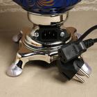 Набор посуды «Жостово на синем», 3 предмета: самовар 3 л, заварочный чайник 0.7 л, поднос - Фото 17