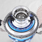 Набор посуды «Жостово на синем», 3 предмета: самовар 3 л, заварочный чайник 0.7 л, поднос - Фото 6