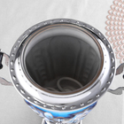 Набор посуды «Жостово на синем», 3 предмета: самовар 3 л, заварочный чайник 0.7 л, поднос - Фото 7