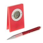 Набор подарочный 2в1 (часы+ручка), красный - Фото 2