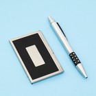 Набор подарочный 2 в 1, ручка, визитница - Фото 2