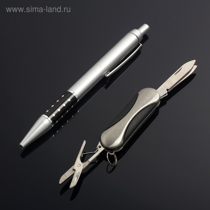 Набор подарочный 2в1 ручка+нож 3в1 МИКС - Фото 1
