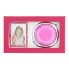 Набор подарочный 2в1 (зеркало + фоторамка), розовый - Фото 3
