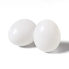 Яйцо искусственное подкладное, для кур, 4 × 5 см, 1 шт., белое, Greengo - Фото 2
