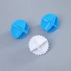 Шарики для стирки белья Доляна, d=4.5 см, 3 шт., МИКС - Фото 2