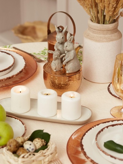 Скатерть «Этель» Easter, d=214 см±3 см, хлопок 100%, саржа 190 г/м²