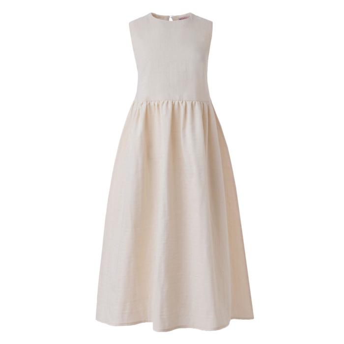 Платье летнее женское MINAKU: Cotton collection, цвет молочный, размер 48 - фото 1891039733