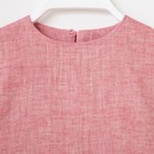 Платье для девочки MINAKU: Cotton collection, цвет красный, рост 146 см - Фото 7