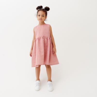 Платье для девочки MINAKU: Cotton collection, цвет красный, рост 158 см