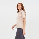 Футболка женская MINAKU REGULAR FIT: цвет бежевый, р-р 44 - Фото 3