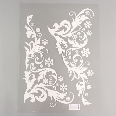 Термонаклейка «Узор со снежинками», на листе 2 шт.