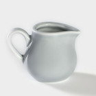 Молочник фарфоровый «Акварель», 65 мл, цвет светло-серый - фото 4321819