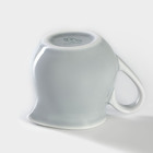 Молочник фарфоровый «Акварель», 65 мл, цвет светло-серый - фото 4321820