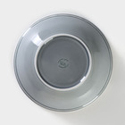 Салатник фарфоровый «Акварель», 1 л, цвет светло-серый - фото 4321835
