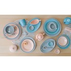 Сахарница фарфоровая «Акварель», 250 мл, цвет светло-серый - фото 24235508