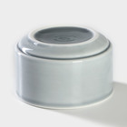 Сахарница фарфоровая «Акварель», 250 мл, цвет светло-серый - фото 24235504