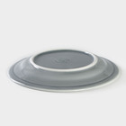 Тарелка фарфоровая «Акварель», d=17,5 см, цвет светло-серый - Фото 3