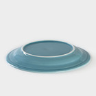 Тарелка мелкая «Акварель», d=24 см, цвет голубой - Фото 3