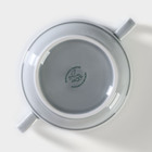 Чашка бульонная фарфоровая «Акварель», 380 мл, цвет светло-серый - Фото 6