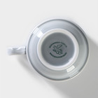 Чашка чайная «Акварель», 200 мл, фарфор, цвет светло-серый - Фото 4