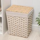 Корзина для хранения плетёная Доляна «Уют», 39×30×47 см - Фото 3