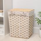 Корзина для хранения плетёная Доляна «Уют», 39×30×47 см - Фото 4