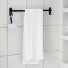 Держатель для полотенец, 4 крючка, 58×10×7.5 см, чёрный - Фото 2