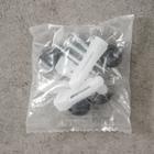 Держатель для полотенец, 4 крючка, 58×10×7.5 см, чёрный - Фото 4