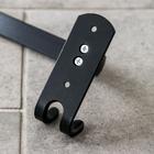 Держатель для полотенец, 4 крючка, 58×10×7.5 см, чёрный - Фото 5