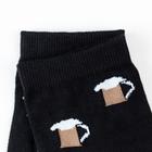 Носки мужские «Кружка» цвет чёрный, размер 29 - фото 54717477